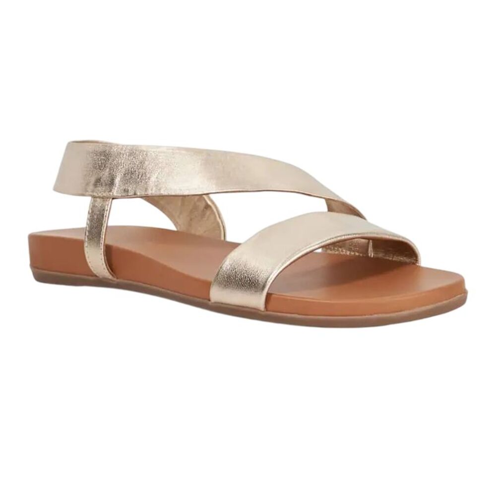 Dune London Womens/Ladies Lucina Leather Flat Sandals / Gold